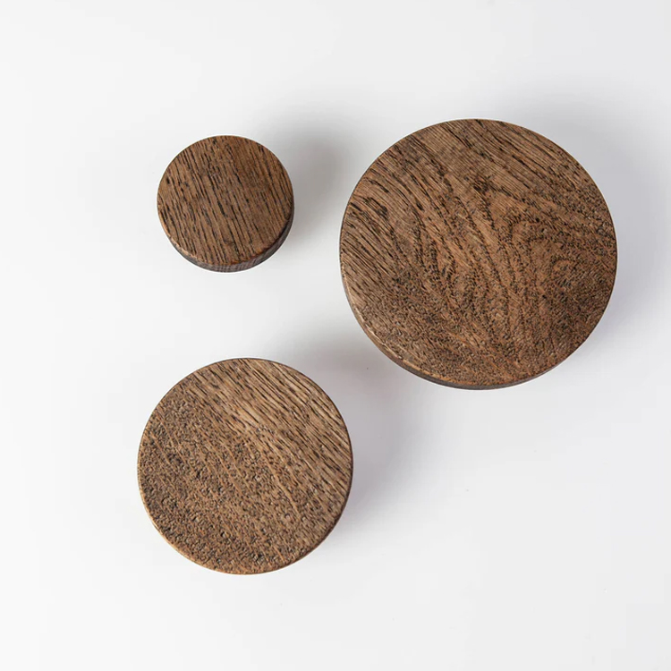 Wandhaken Holz Rund – Minimalistische Kleiderhaken aus Eiche für B2B-Großhandel – Bild 2