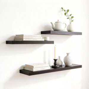 High Gloss Heavy Duty Home Decor MDF Wood Wall Floating Shelf