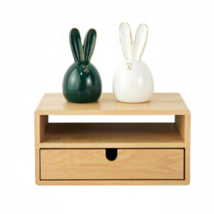 Wooden Storage Wall Mounted Bedside Table with Drawer