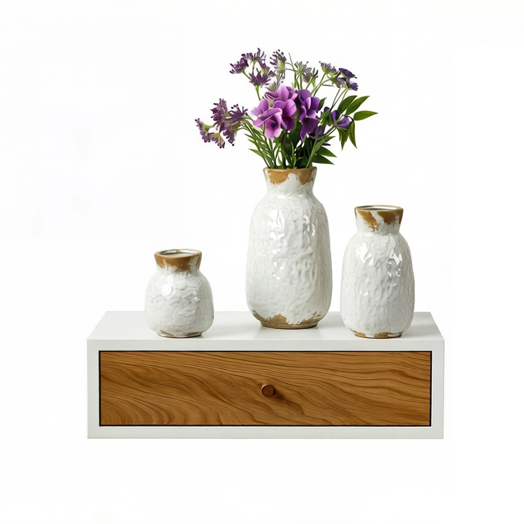 Floating Wood Nightstand