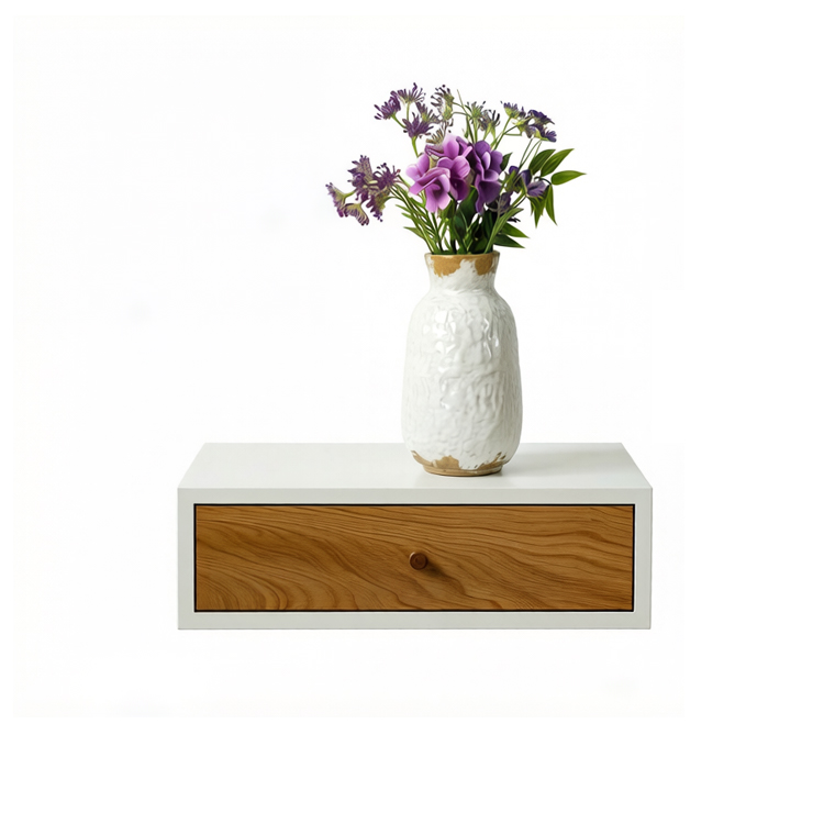 Floating Wood Nightstand