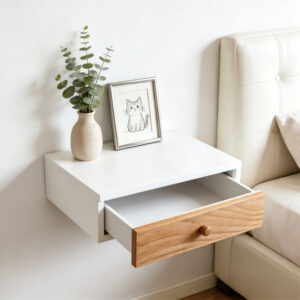 Floating Wood Nightstand