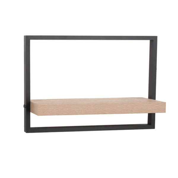 Wood Floating Wall Shelf with Metal Brackets​ - Image 2