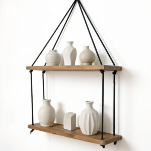 Handcrafted Reclaimed Wood Dual Floating Shelf (4)