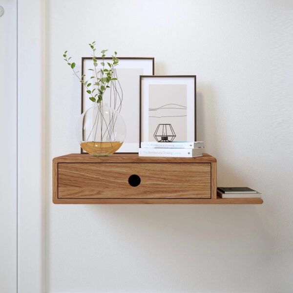 Modern Floating Bedside Table with Drawer