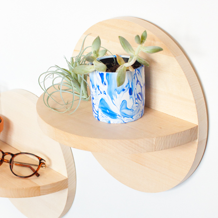 Modular Circular Wall Shelf System