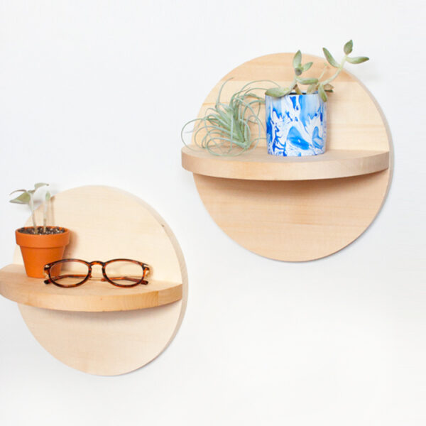 Modular Circular Wall Shelf System