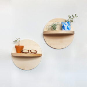 Modular Circular Wall Shelf System