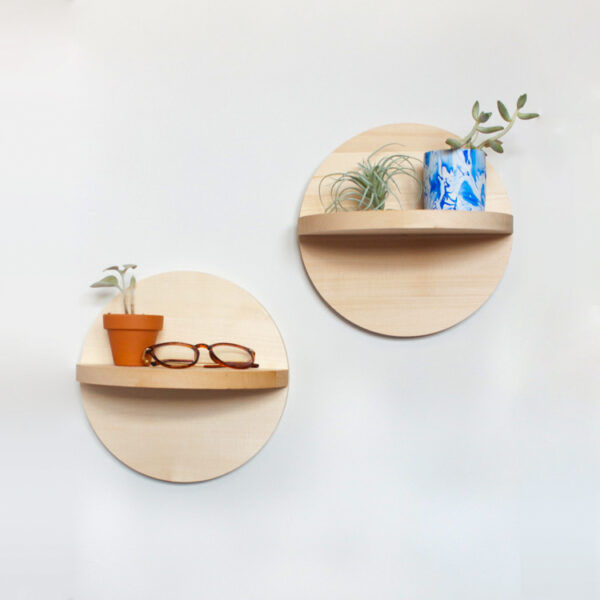 Modular Circular Wall Shelf System