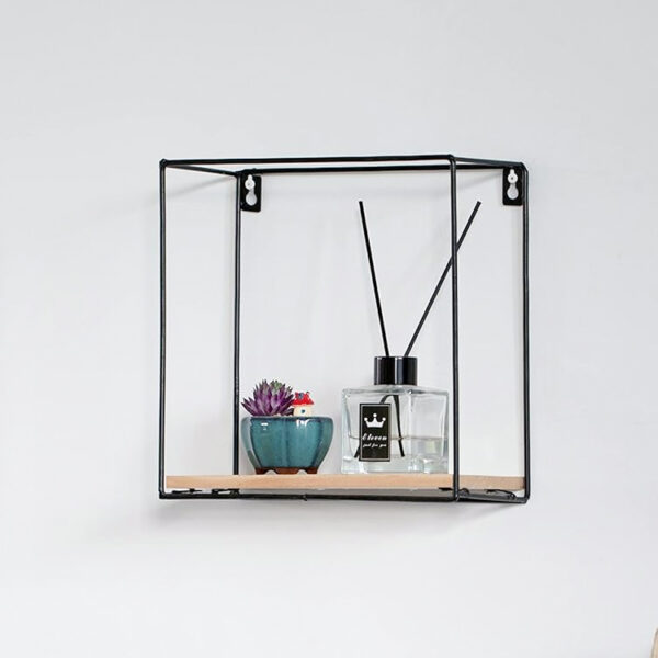 Rectangular Floating Shelf with Metal Frame