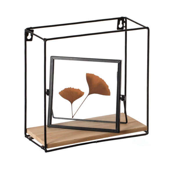 Rectangular Floating Shelf with Metal Frame
