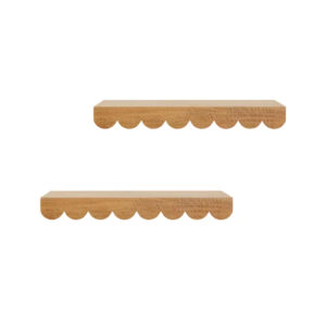 Scalloped Edge Wall Storage Shelf