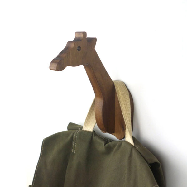 ​Giraffe-Shaped Kids Wooden Wall Hook​​