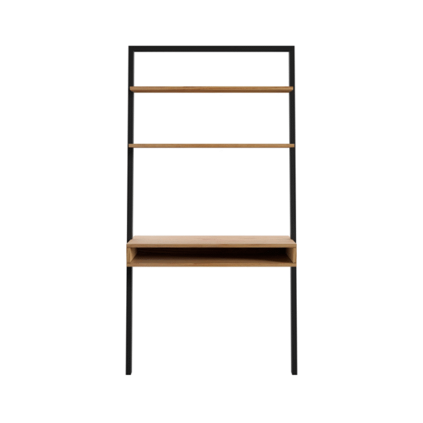 ​​Modern Leaning Ladder Desk with Shelves​