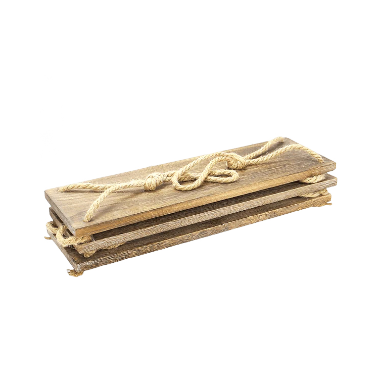 3-Tier Jute Rope Wall-Mounted Organizer Shelf