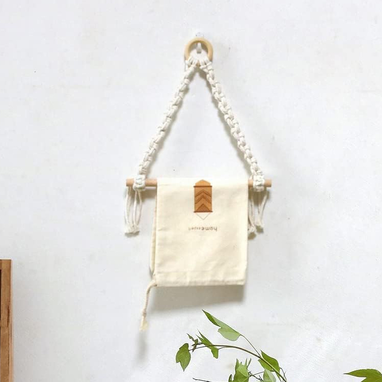 Macrame Wall Hanging Toilet Paper Holder