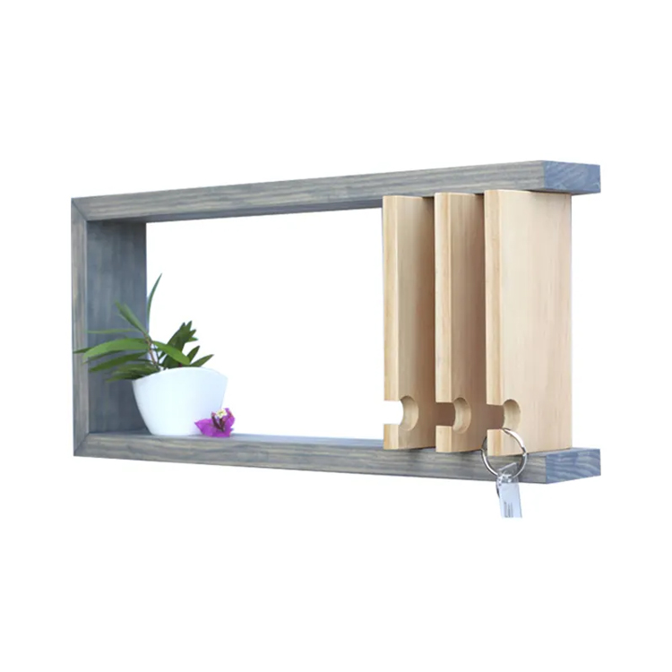 Magnetic Wooden Entryway Key Organizer
