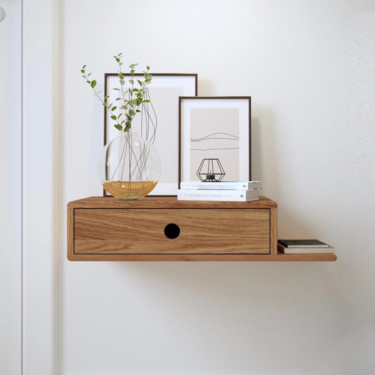 Wall-Mounted Floating Shelf Drawer