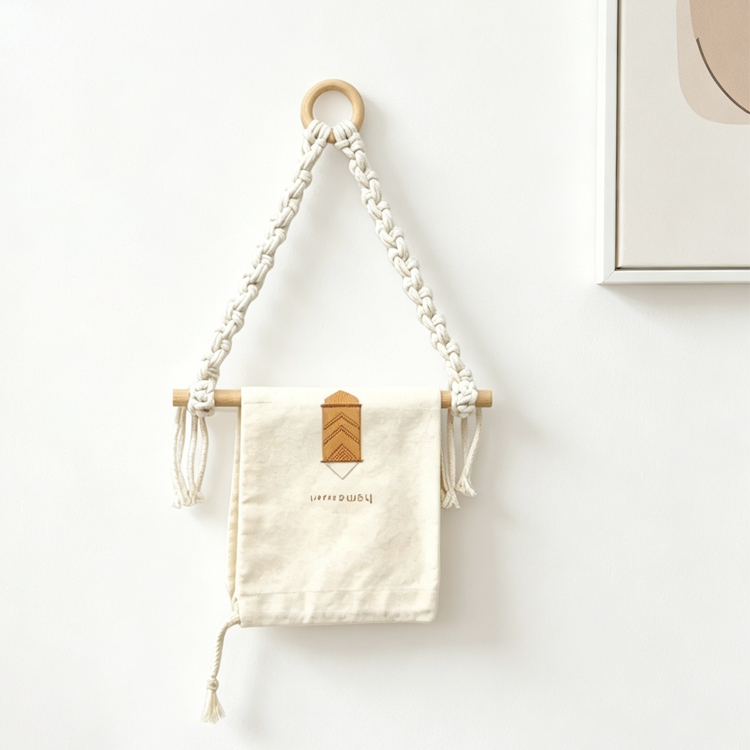 Wall-Mounted Macrame Toilet Paper Holder - Image 3