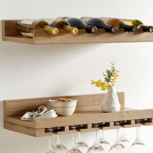 Wooden Wall Mounted Wine Rack