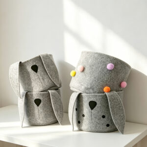 Animal-Themed Felt Storage Bin