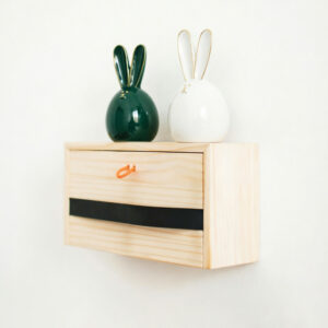 ​​Concealed-Charge Pine Wall Shelf​​