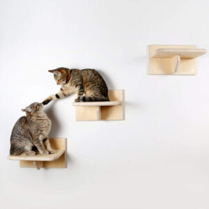 Eco-Friendly Wooden Cat Climbing Shelf