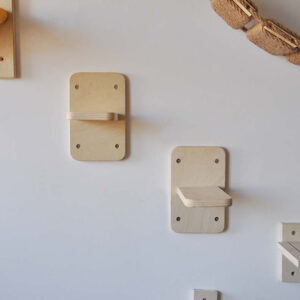 Wall-Mounted Wooden Cat Steps For Climbing