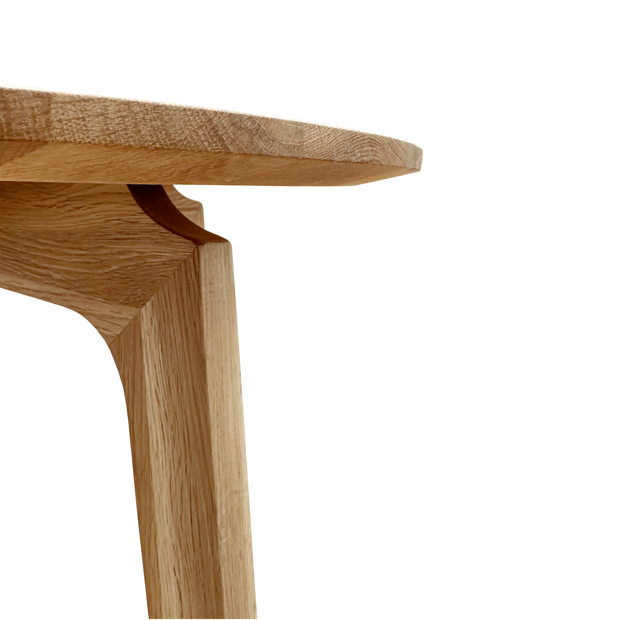 Minimalist Round Solid Wood Side Table