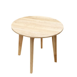 Minimalist Round Solid Wood Side Table