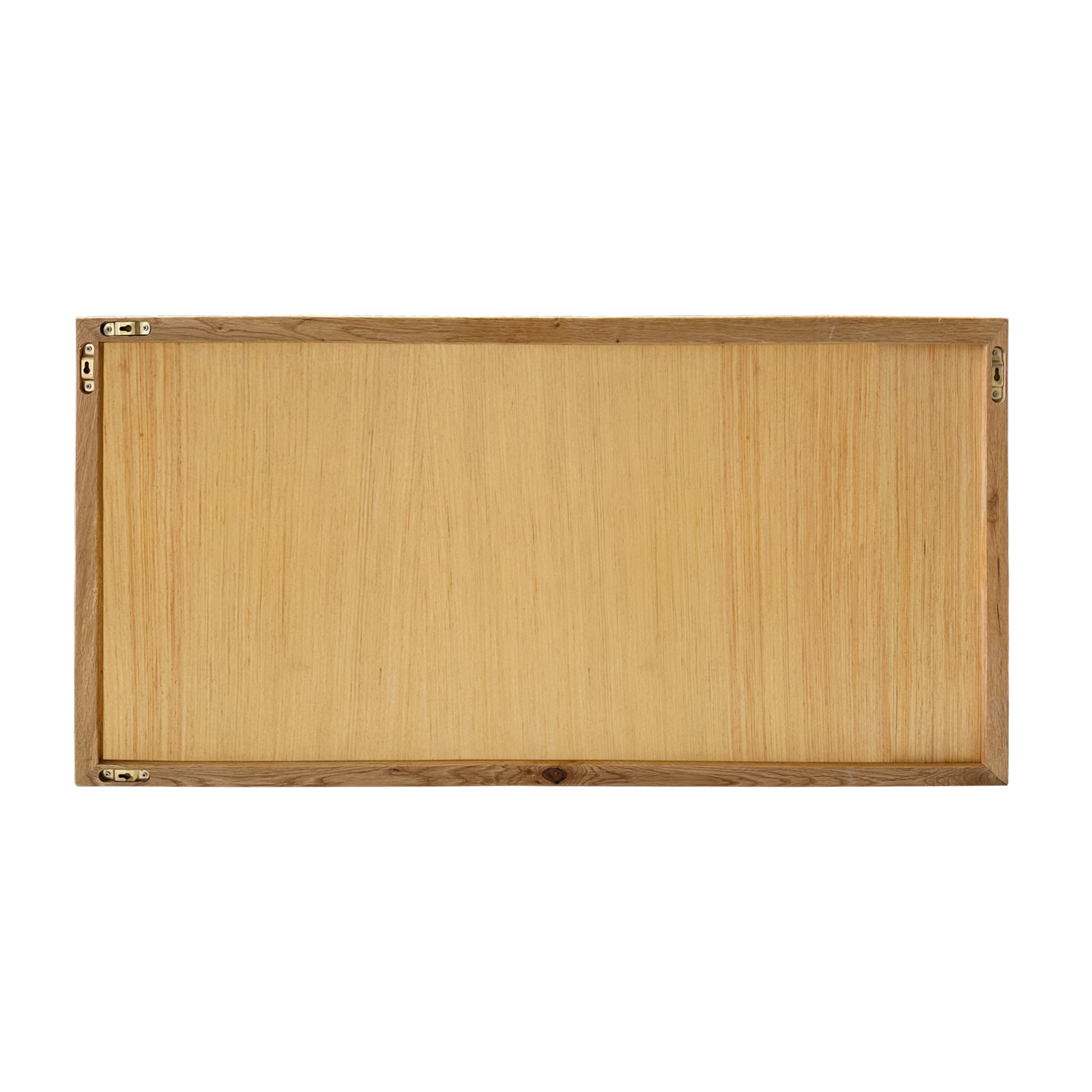 Minimalist Solid Wood Shadow Box Wall Mirror