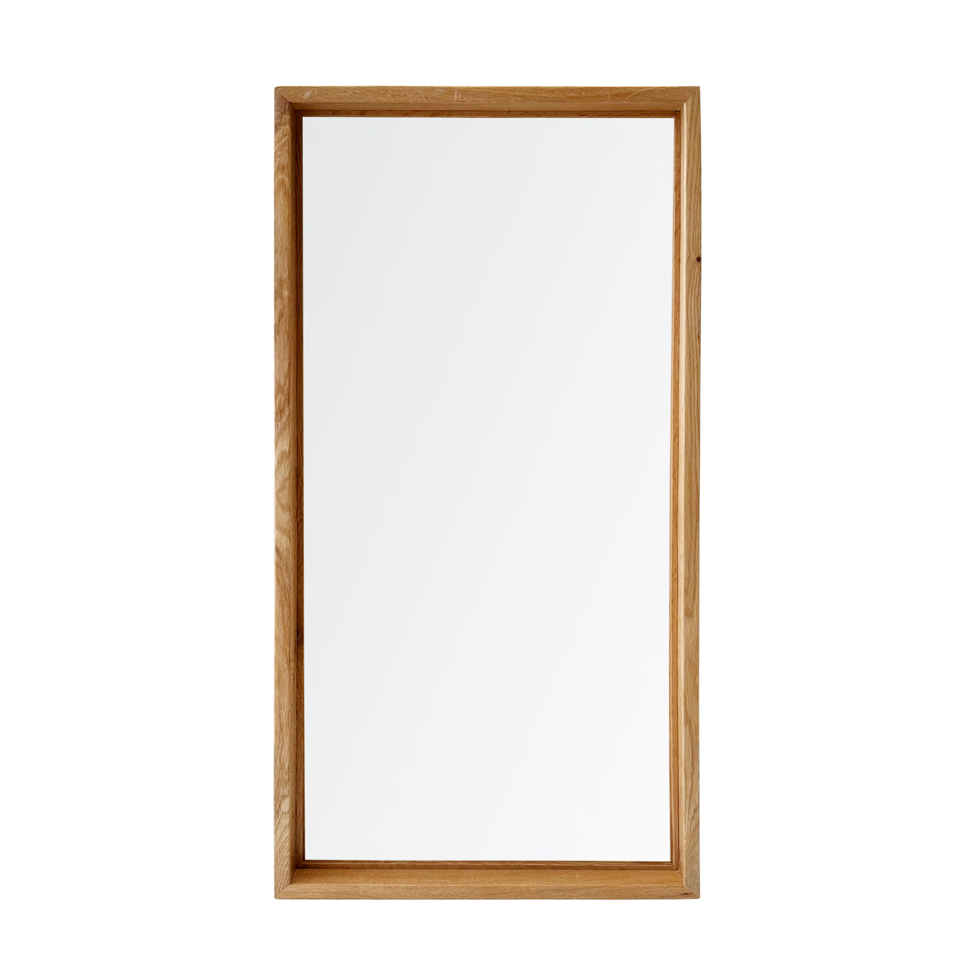 Minimalist Solid Wood Shadow Box Wall Mirror