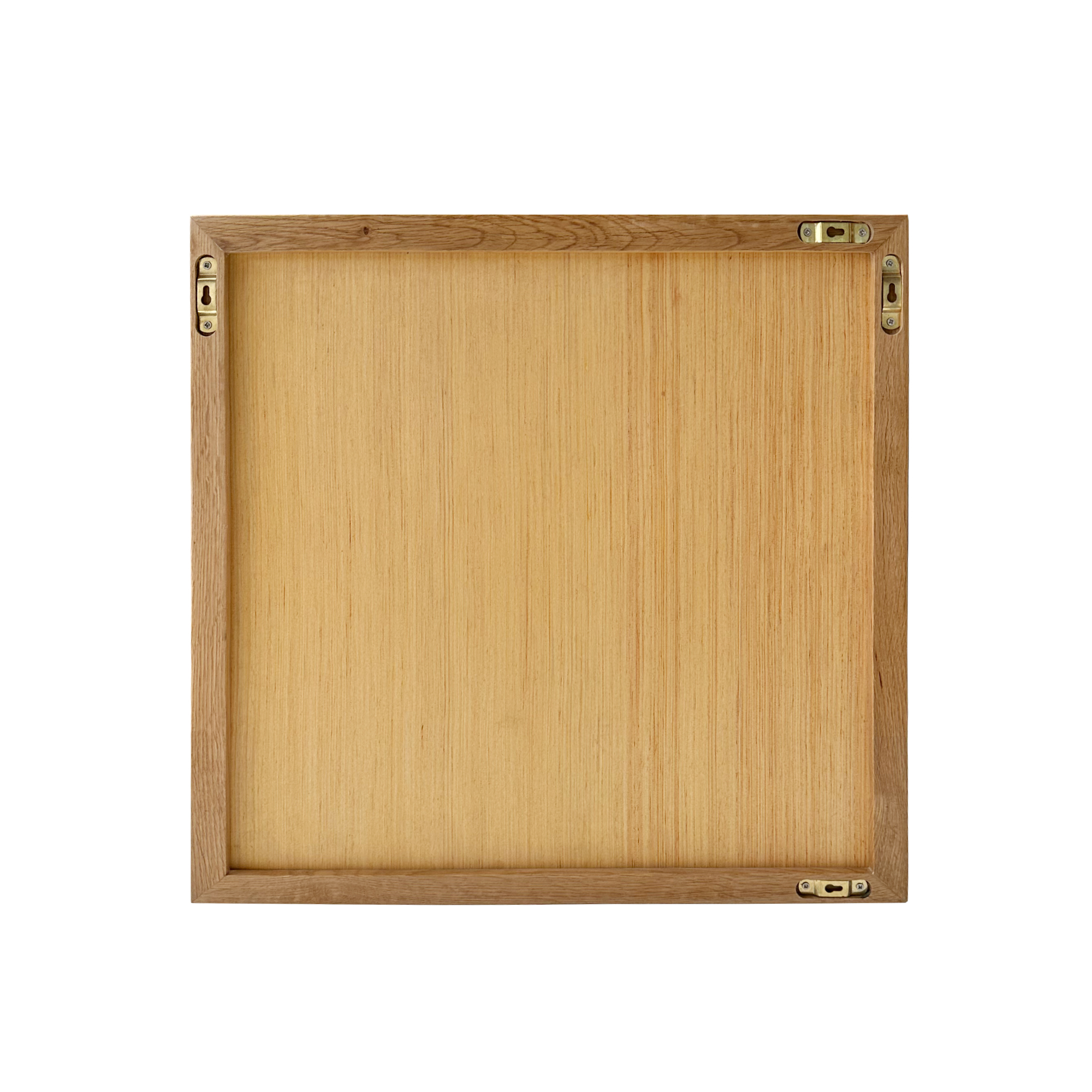 Minimalist Solid Wood Shadow Box Wall Mirror