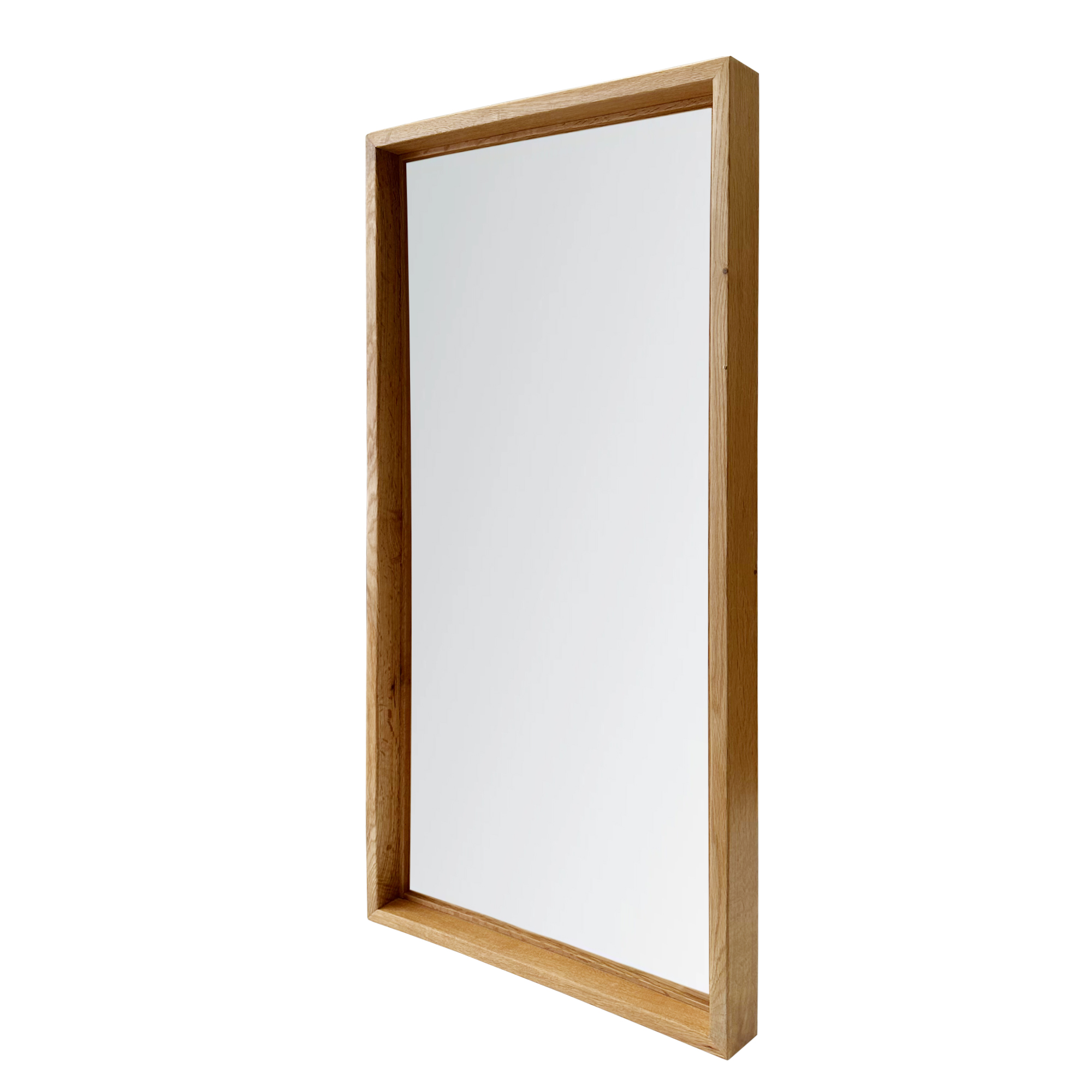 Minimalist Solid Wood Shadow Box Wall Mirror