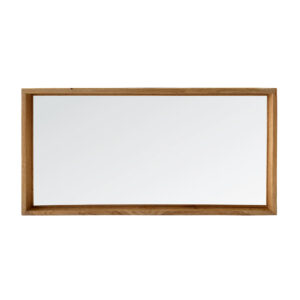 Minimalist Solid Wood Shadow Box Wall Mirror