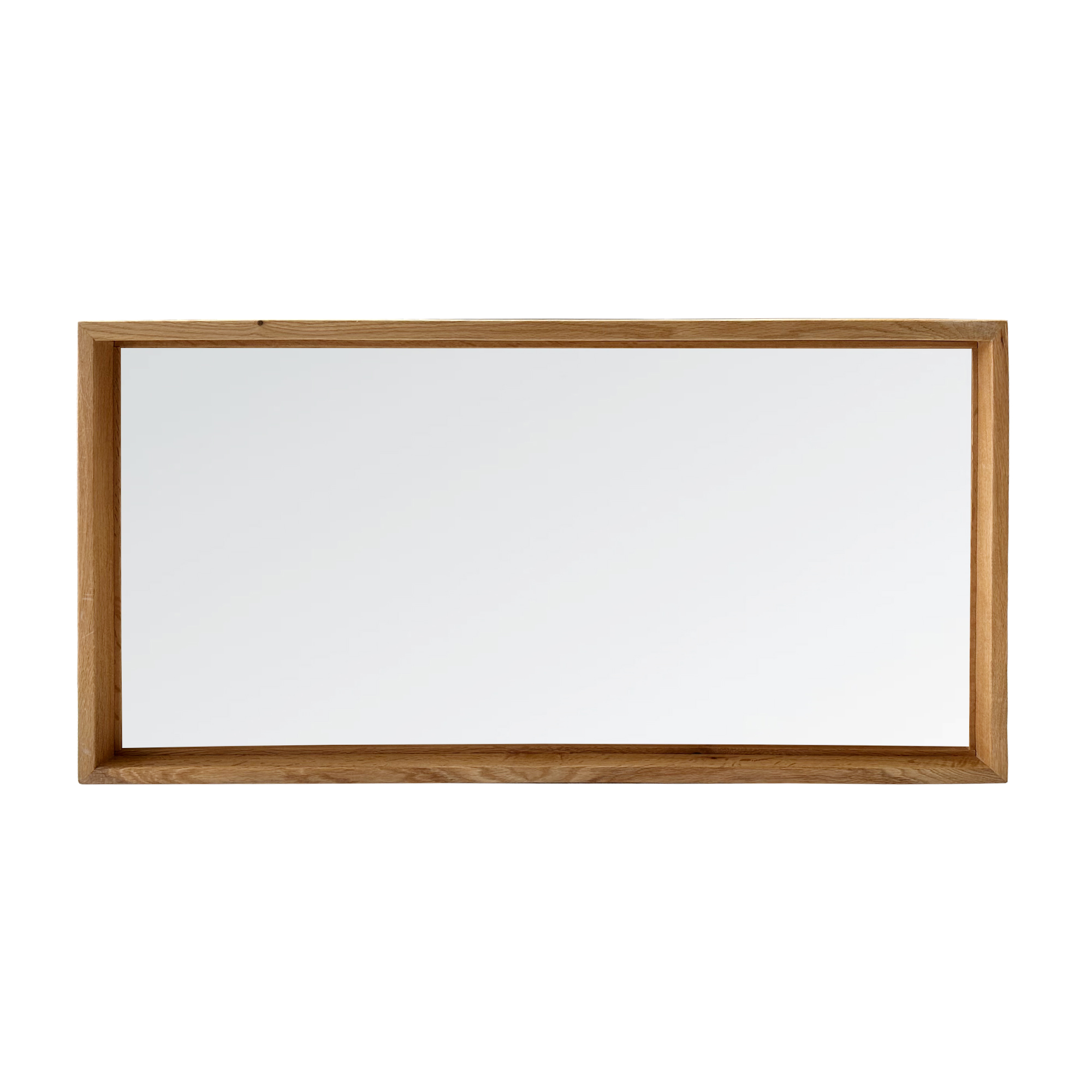 Minimalist Solid Wood Shadow Box Wall Mirror