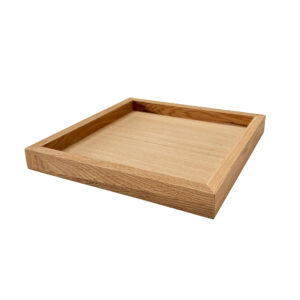 Solid Oak Minimalist Rectangular Serving Tray