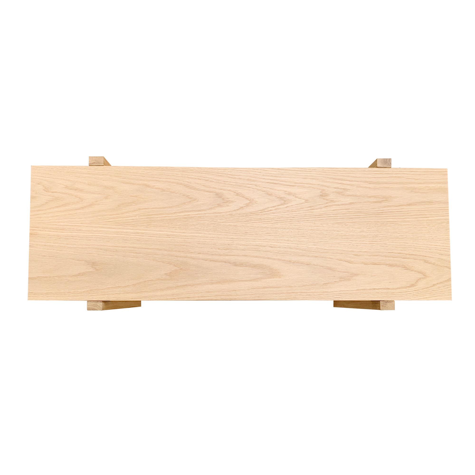 Solid Wood Minimalist U-Frame Bench and Coffee Table - Image 3